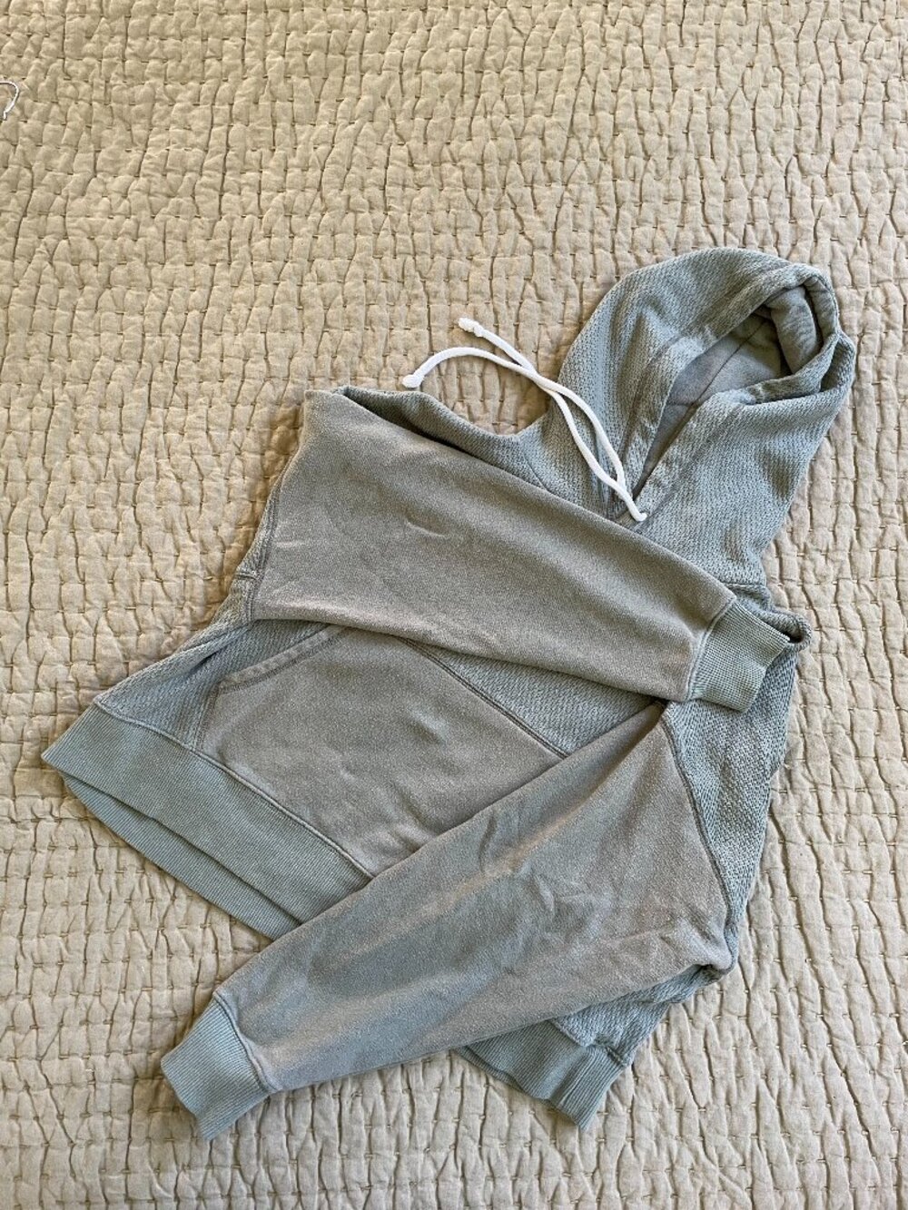 Aerie Matching Set Sweats, Cropped Sweatshirt and Sweatpants, Green Size Small